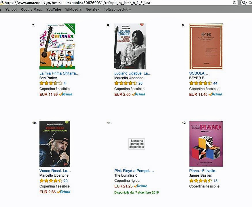 Amazon classifica libri (web) 4 dic 2016