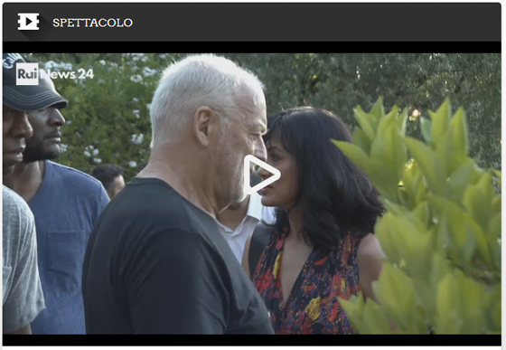 Servizio RAINEWS - Presentazione de La gentilezza di Polly Samson - con David Gilmour - Roma 1 lug. 2016